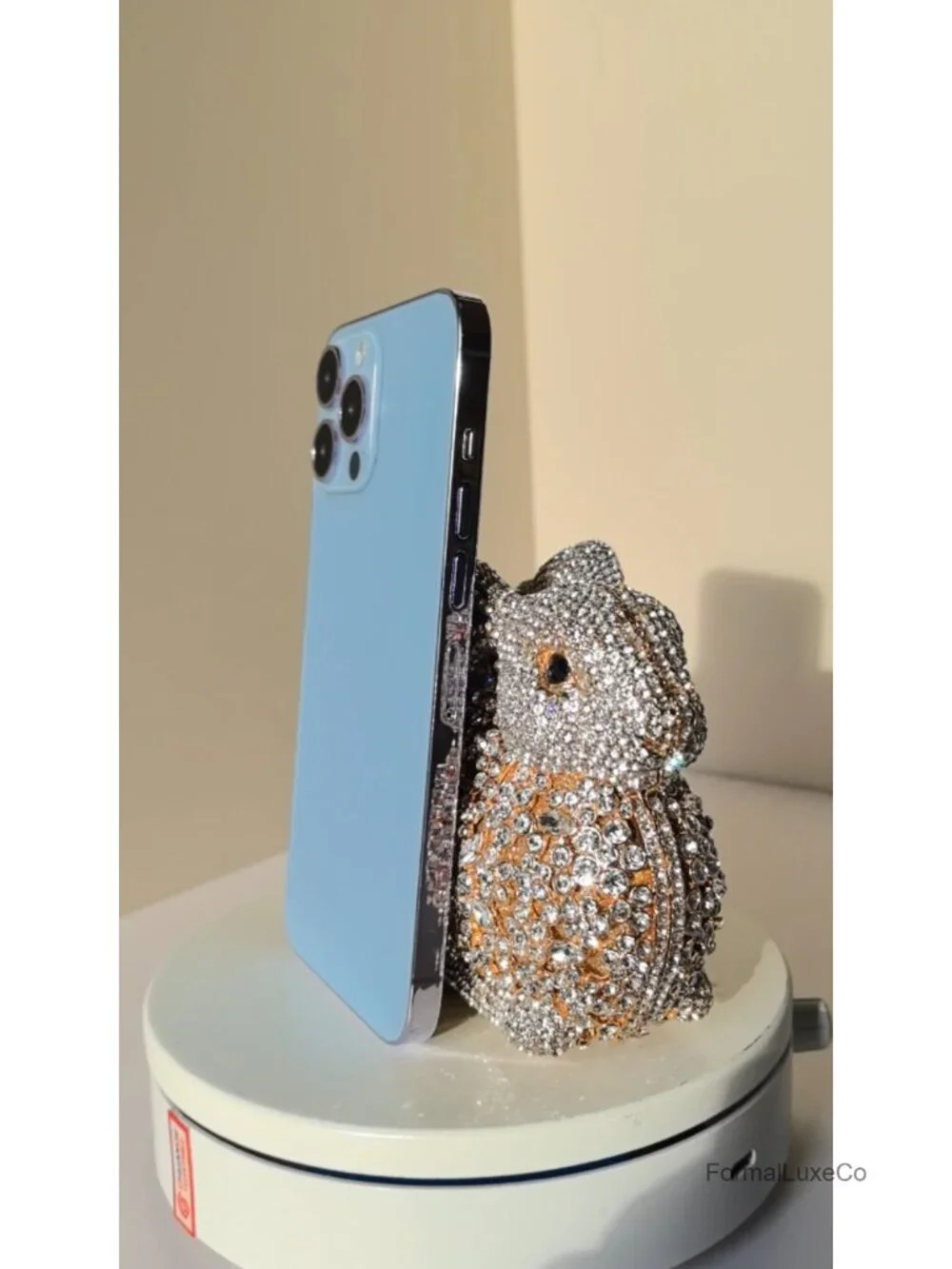 Mini Rhinestone Rabbit Clutch Purse Crystal Evening Bag Party Prom